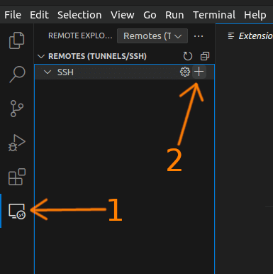 vs code install ssh extension