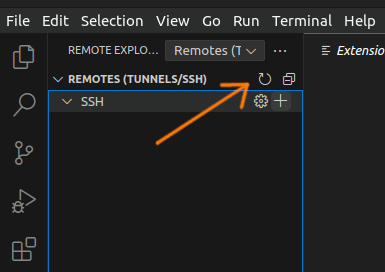 vs code ssh refresh connections