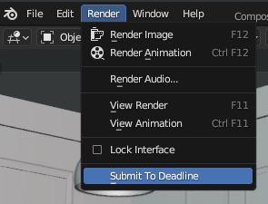 blender submit render to deadline menu